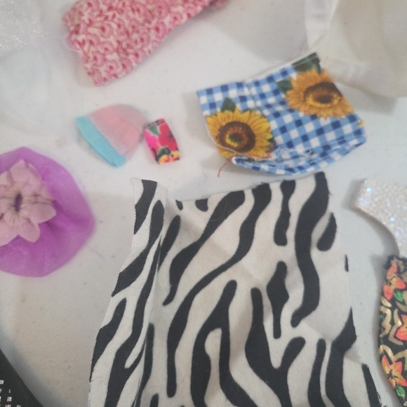Vintage lot Mod Barbie Doll Clone Handmade Dresses Clothes PJ Swim Tops Bath - Picture 15 of 16
